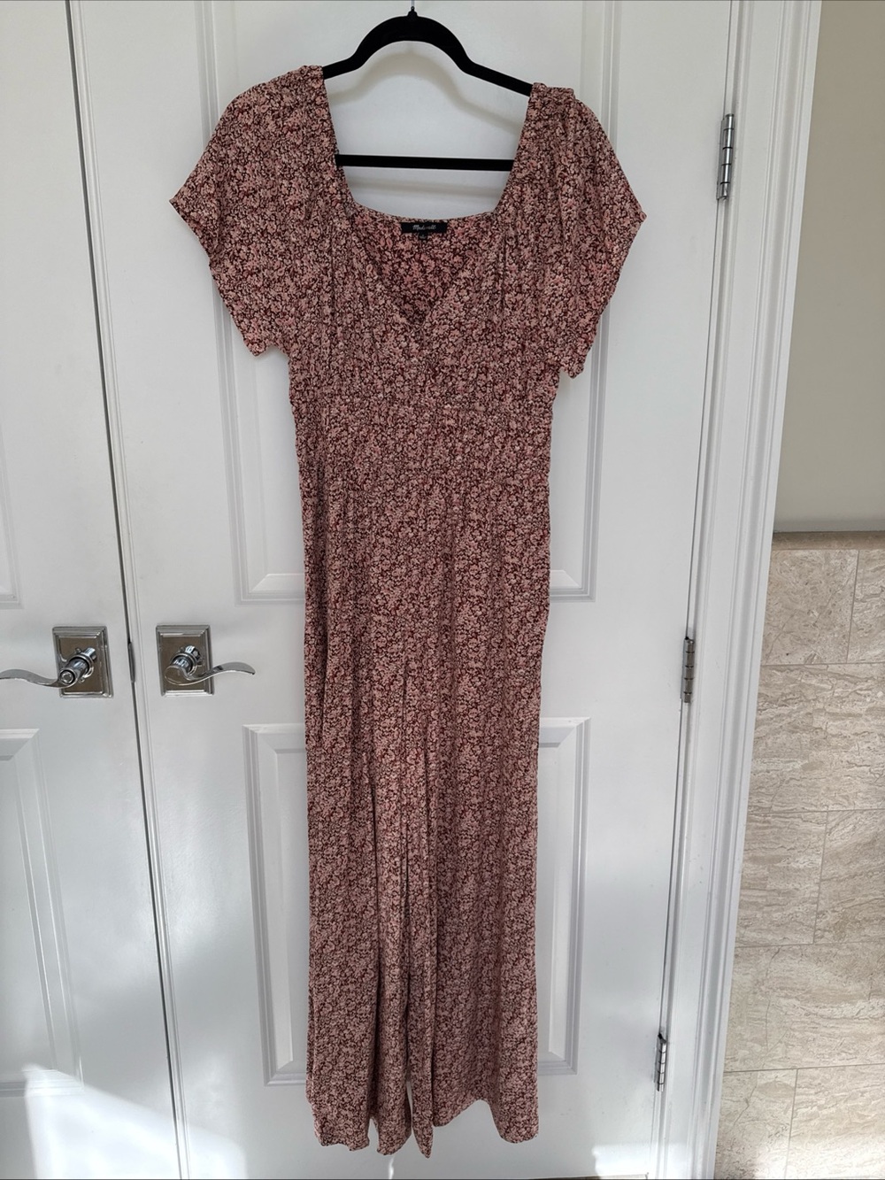 Madewell Floral Jumpsuit with Pockets Small
